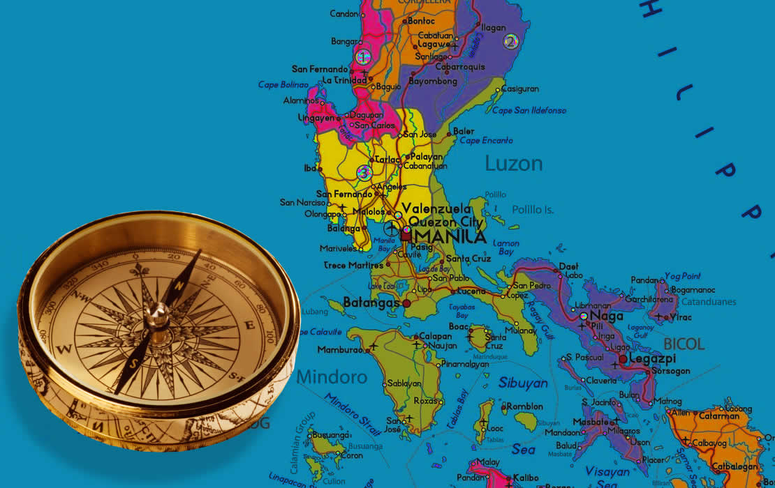 Philippines moral compass. Graphic: dollaradventureclub.com & civinate.com