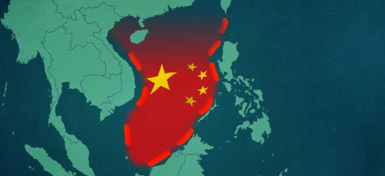 Chinas infamous Nine-Dash Line in the West Philippine Sea (South China Sea)