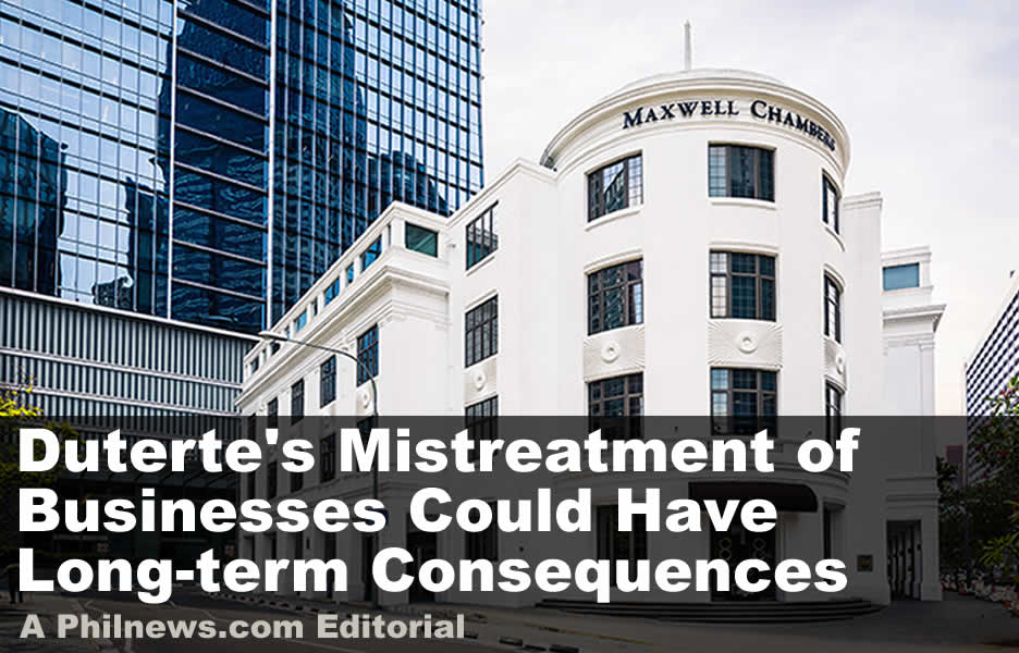 Duterte's Mistreatment of Businesses Could Have Long-term Consequences