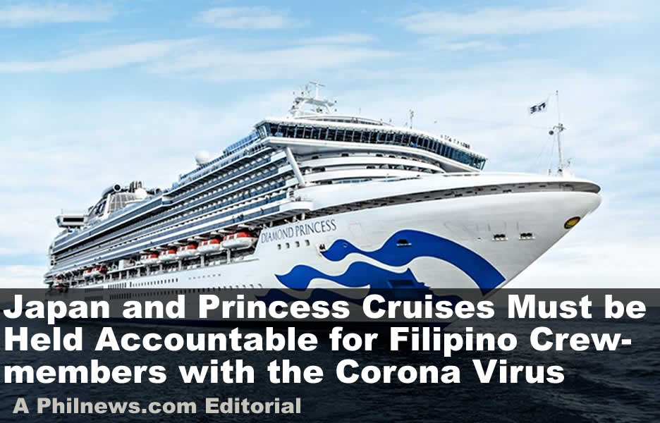 Japan and Princess Cruises Must be Held Accountable for Filipino Crewmembers with the Corona Virus