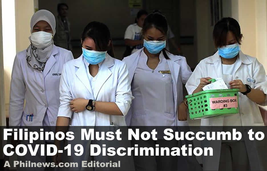 Filipinos Must Not Succumb to COVID-19 Discrimination