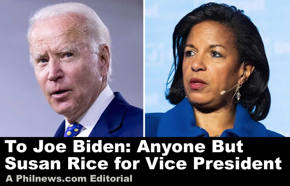 To Joe Biden: Anyone But Susan Rice for Vice President