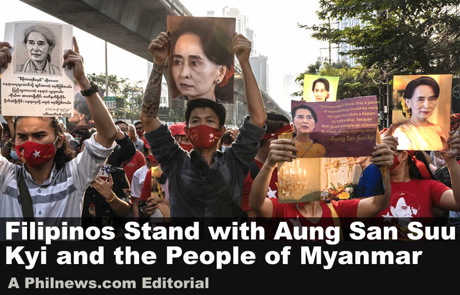 Filipinos Stand with Aung San Suu Kyi and the People of Myanmar
