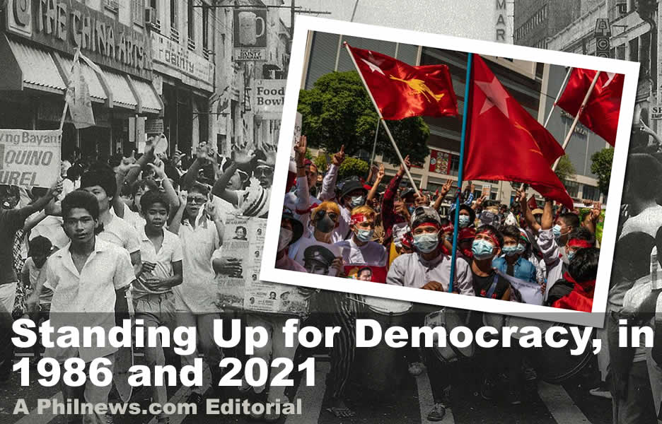 Standing Up for Democracy, in 1986 and 2021