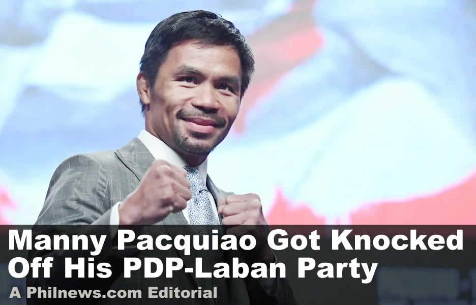 Manny Pacquiao Got Knocked Off His PDP-Laban Party