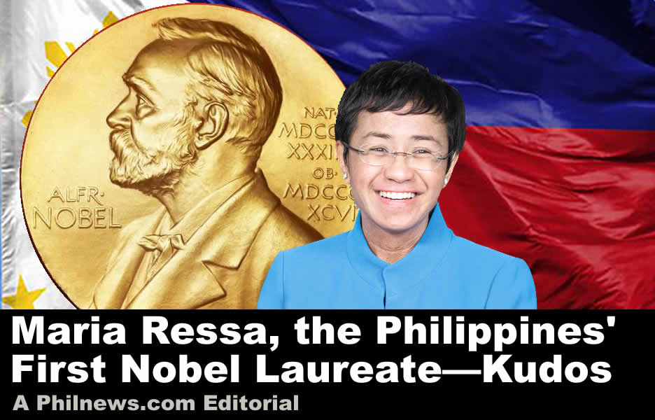 Maria Ressa, the Philippines' First Nobel LaureateKudos